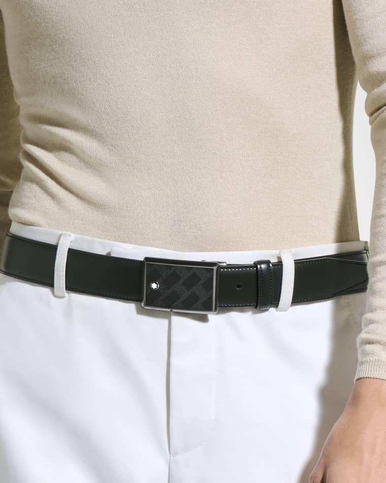 Men's Extreme 3.0 Plate-Buckle Leather Belt by MONTBLANC