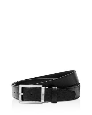 Men's Rectangular Shiny Pin Buckle Belt by MONTBLANC