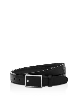 Men's Sartorial Collection Black Buckle Belt by MONTBLANC