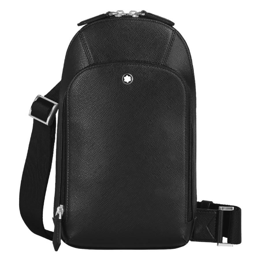 Montblanc Black Sartorial Leather Sling Bag by MONTBLANC
