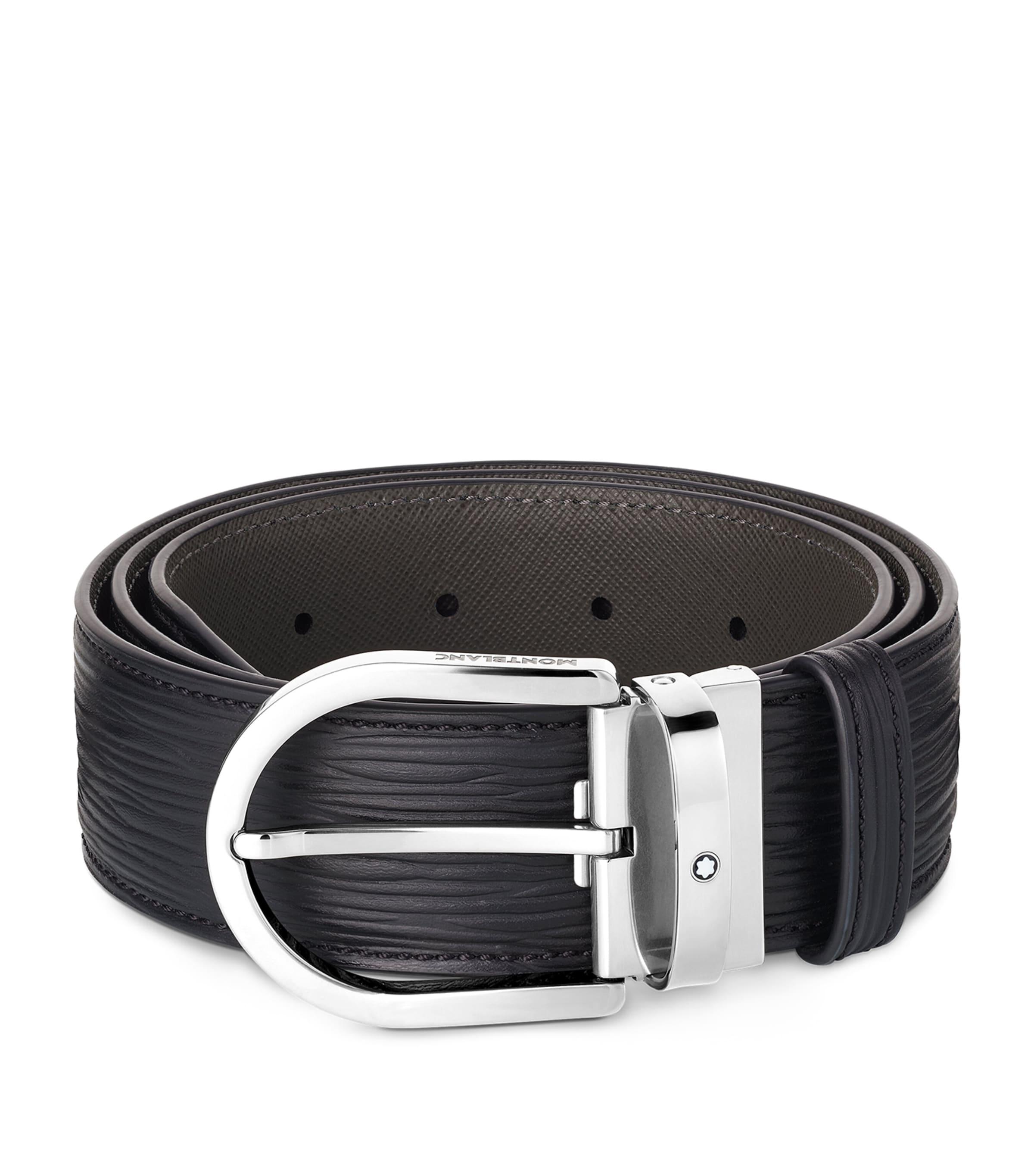 Montblanc Leather Horseshoe Belt by MONTBLANC