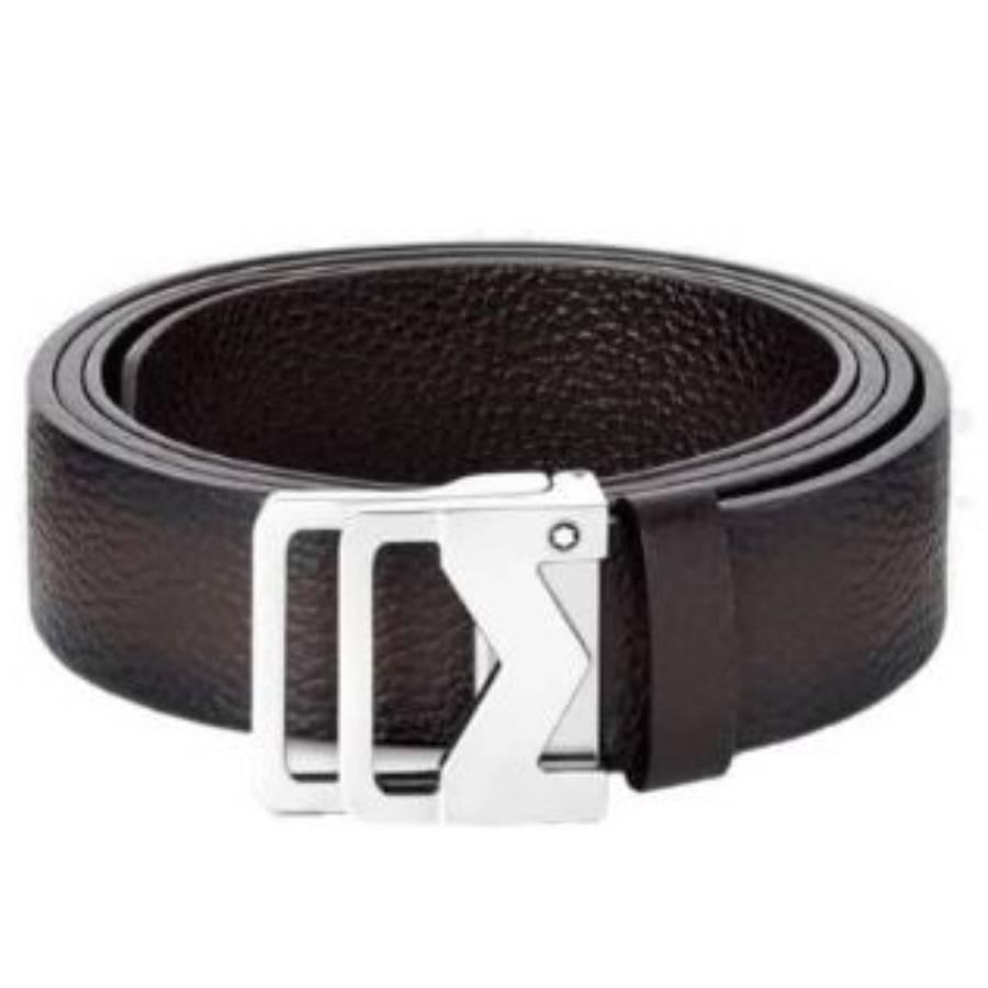 Montblanc M Buckle Sfumato Leather Belt 131180 by MONTBLANC