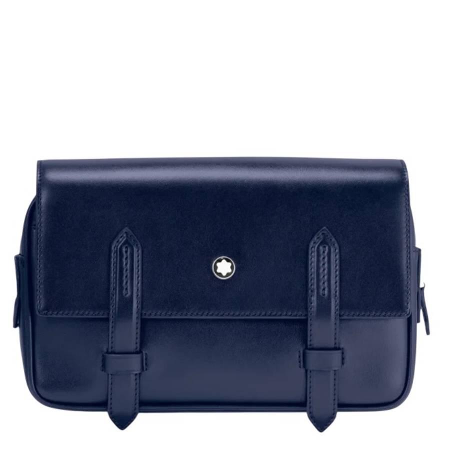 Montblanc Meisterstuck Leather Messenger Bag - Ink Blue by MONTBLANC