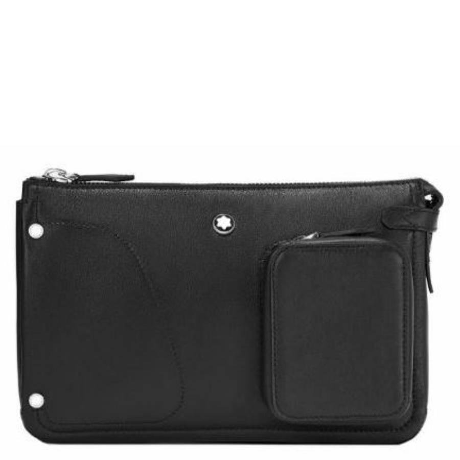 Montblanc Meisterstuck Selection Soft Leather Belt Bag In Black by MONTBLANC