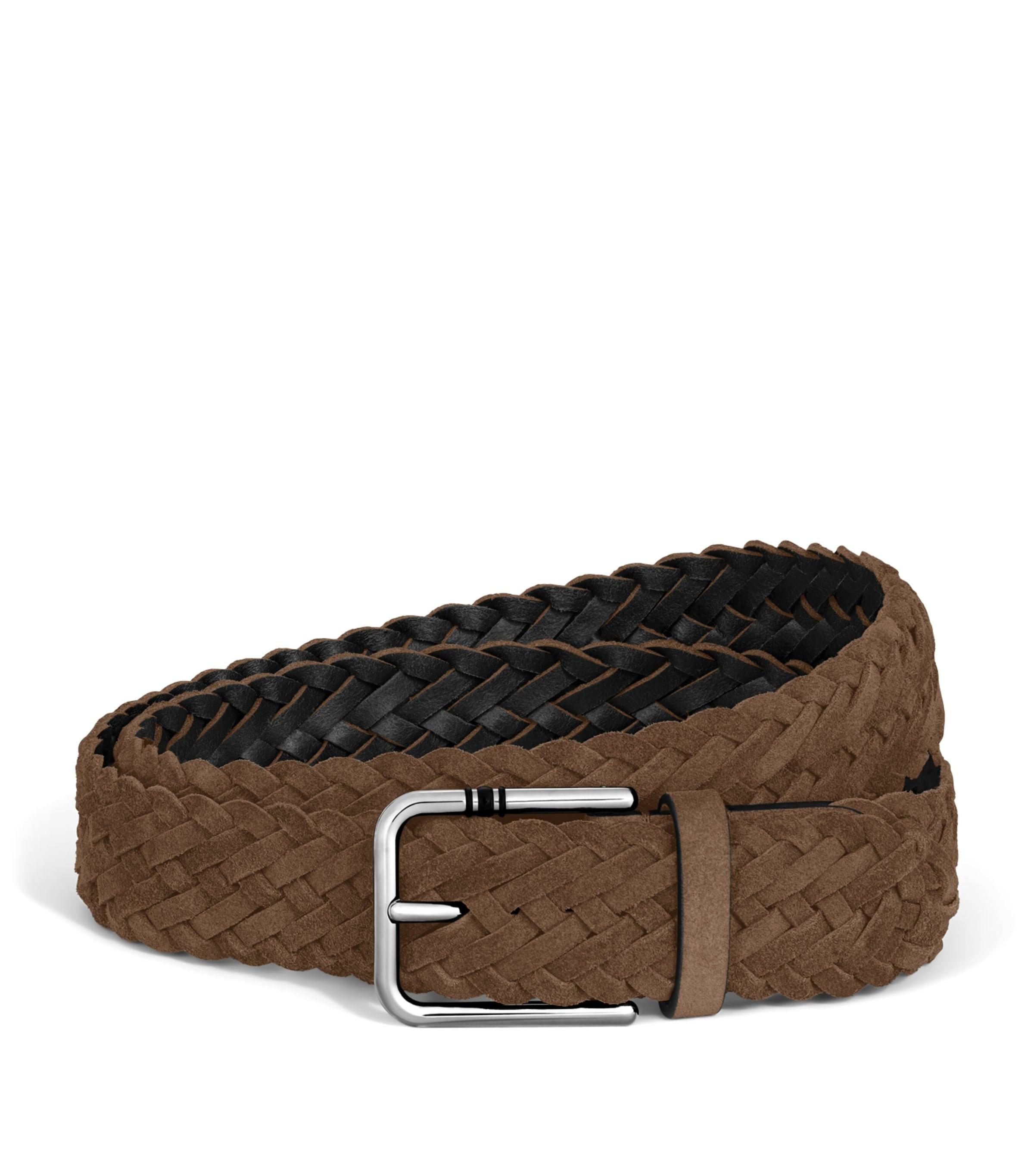 Montblanc Suede Braided Meisterstück Belt (Small) by MONTBLANC
