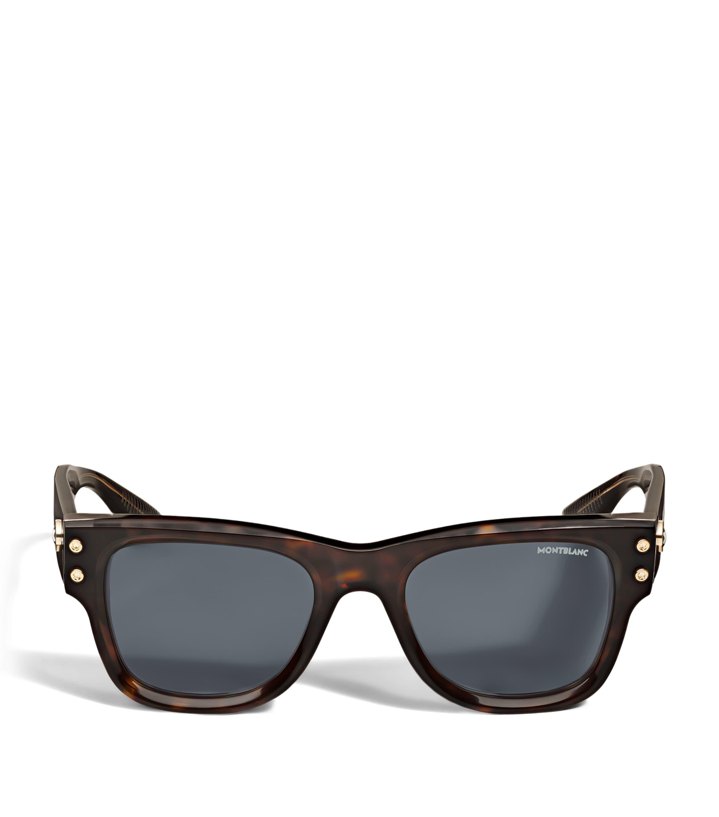 Tortoiseshell Square Sunglasses by MONTBLANC