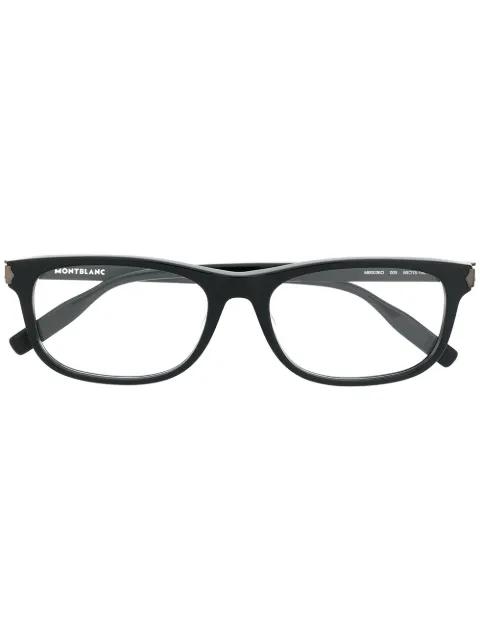 rectangular frame glasses by MONTBLANC