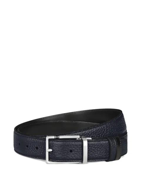 reversible textured buckle belt by MONTBLANC