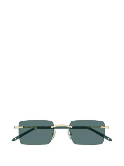 rimless rectangle-frame sunglasses by MONTBLANC