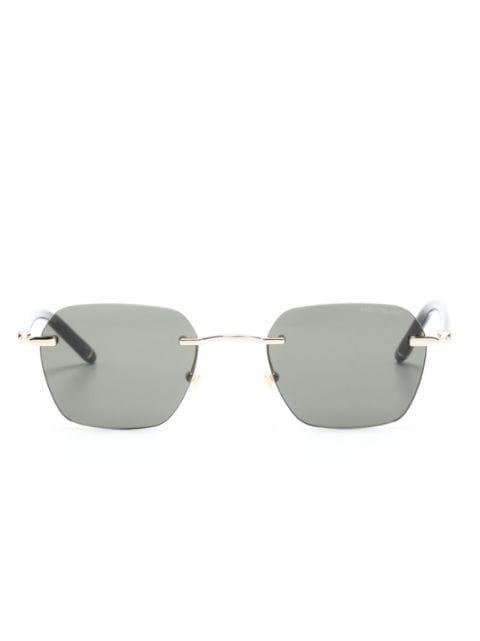 rimless square-frame sunglasses by MONTBLANC