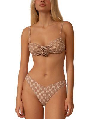 Devin Rose Bikini Top & Lulu Bikini Bottom by MONTCE