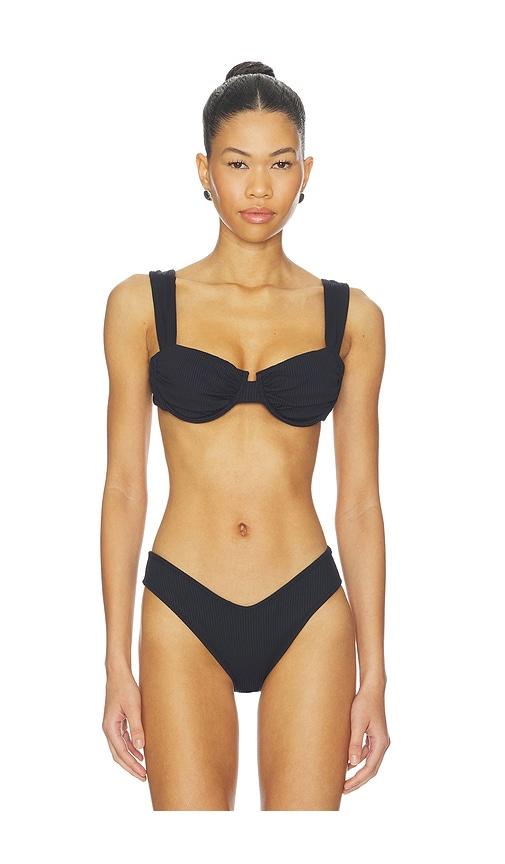 Montce Bella Bikini Top in Black by MONTCE