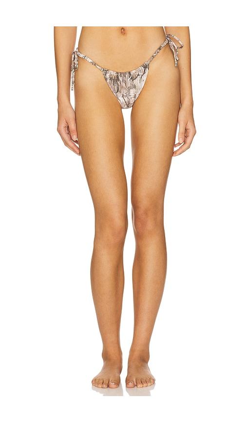 Montce Brasil Scrunch Bikini Bottom in Taupe by MONTCE