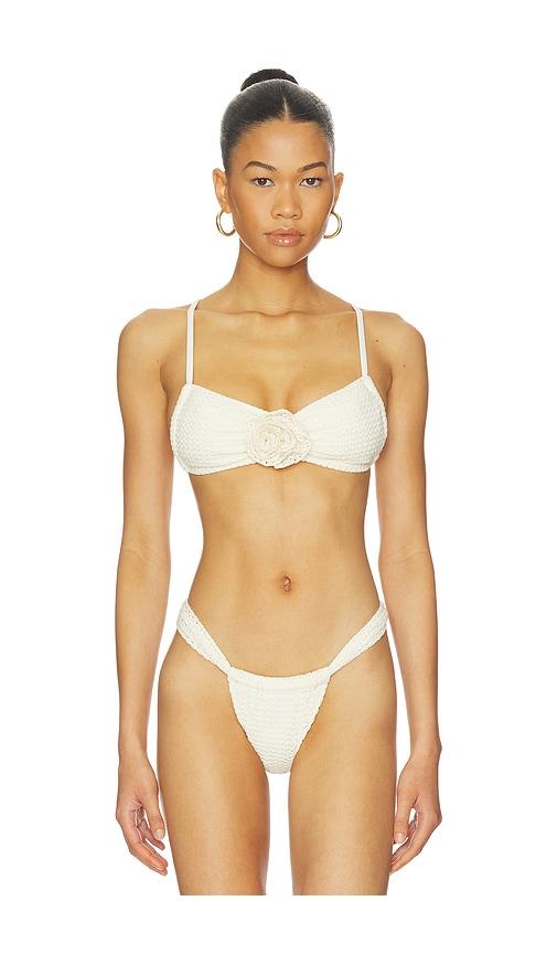 Montce Devin Rosa Bikini Top in Cream by MONTCE