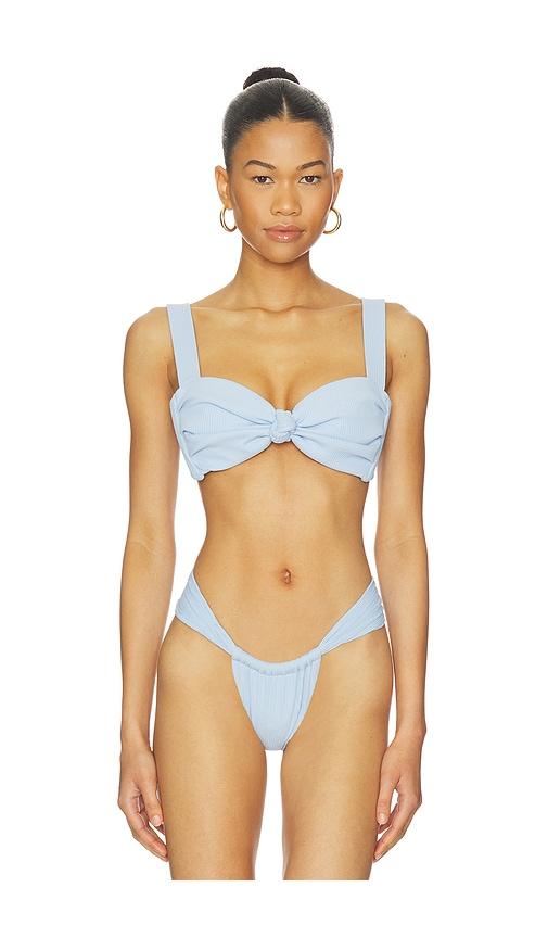 Montce Hayden Bikini Top in Baby Blue by MONTCE