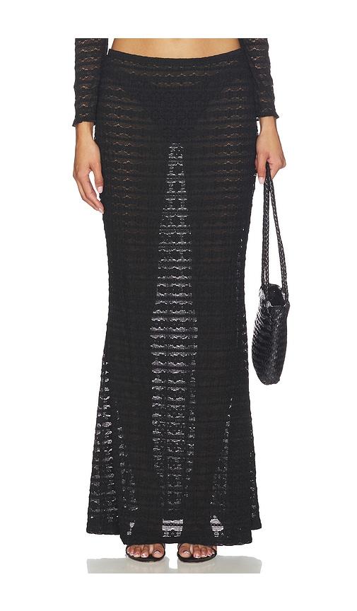 Montce Natalia Maxi Skirt in Black by MONTCE