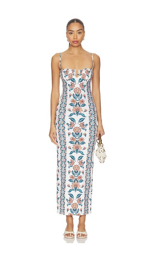 Montce Petal Long Slip Dress in Cream by MONTCE