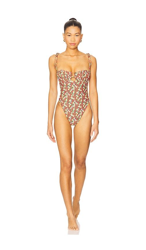Montce Petal One Piece in Red,Yellow by MONTCE Montce Petal One Piece in Red,Yellow by MONTCE