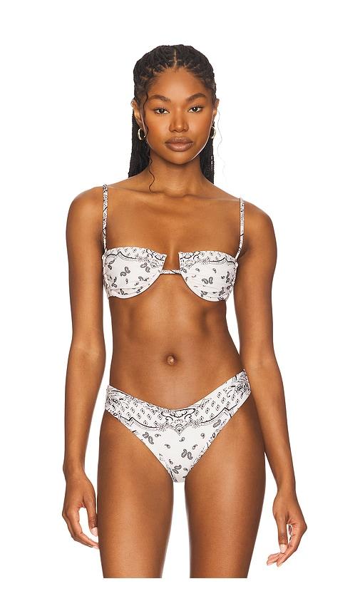Montce Swim Simonette Bikini Top in Ivory by MONTCE