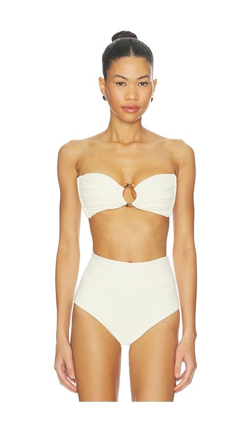 Montce Tori Bandeau Bikini Top in Cream by MONTCE