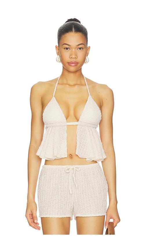 Montce X Elsa Hosk Emma Tank Top in Beige by MONTCE
