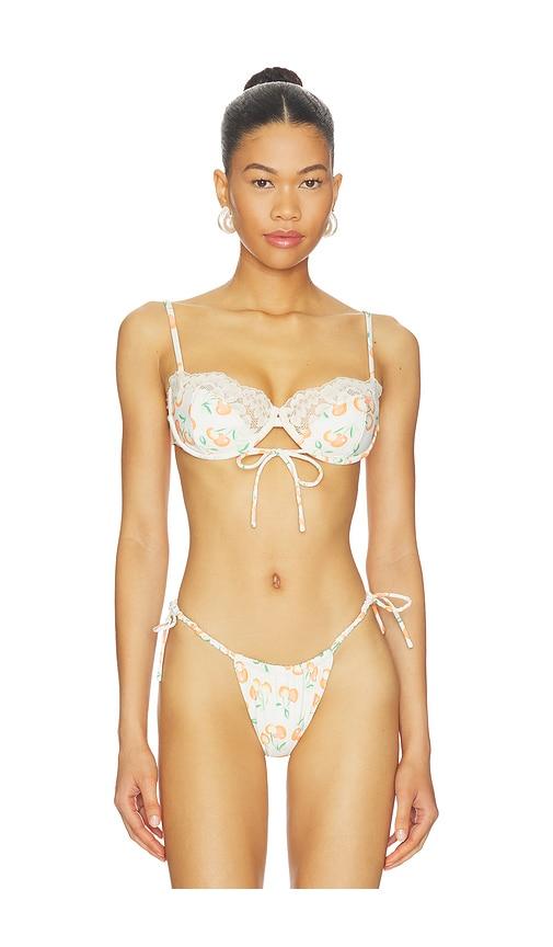 Montce X Elsa Hosk Lena Bikini Top in Cream by MONTCE