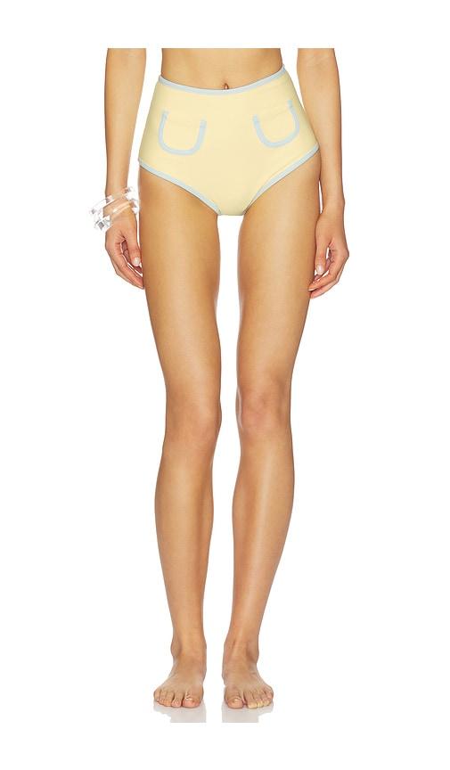 Montce X Elsa Hosk Polly Bikini Bottom in Yellow by MONTCE
