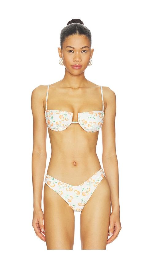 Montce X Elsa Hosk Simonette Bikini Top in Cream by MONTCE
