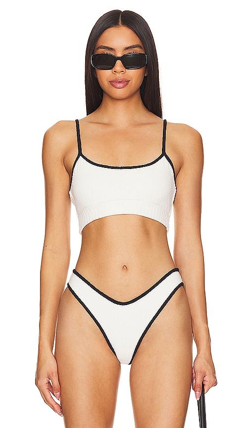 Montce X Olivia Culpo Simple Sport Top in Cream by MONTCE