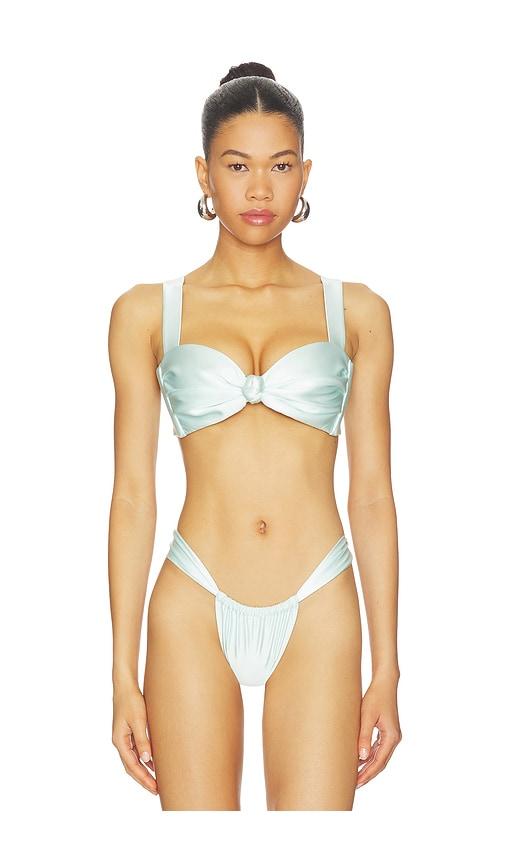 Montce x Elsa Hosk Hayden Bikini Top in Baby Blue by MONTCE