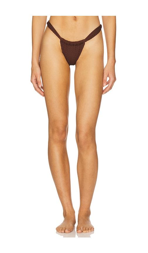Montce x REVOLVE Sandra Bikini Bottom in Chocolate by MONTCE