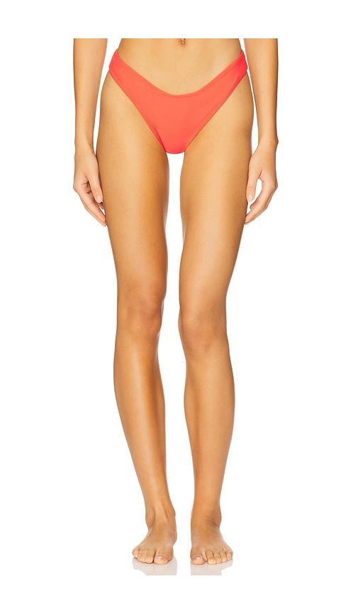 Montce Swim Lulu Bikini Bottom in Red by MONTCE SWIM