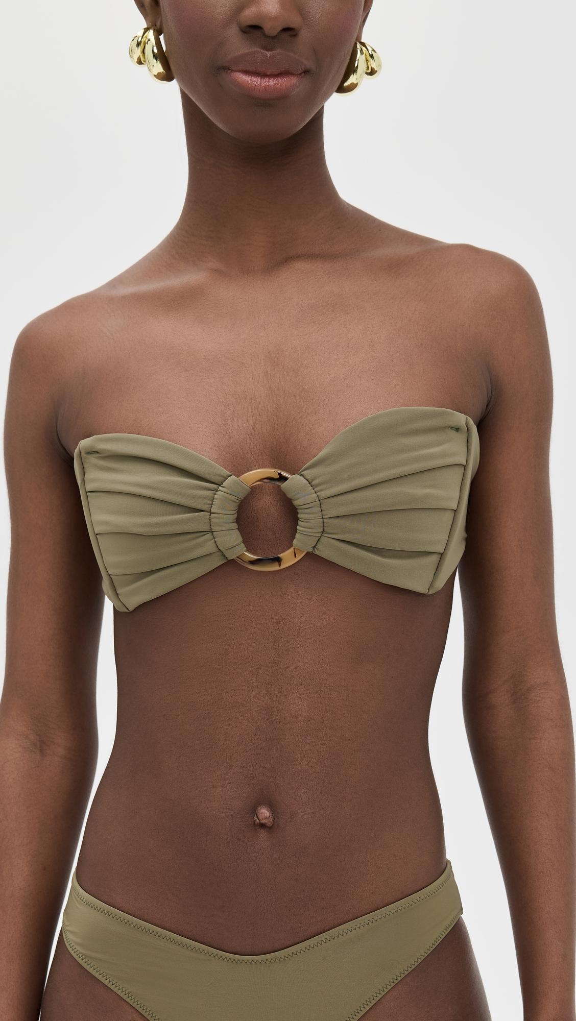Tori Ties Bandeau Bikini Top by MONTCE