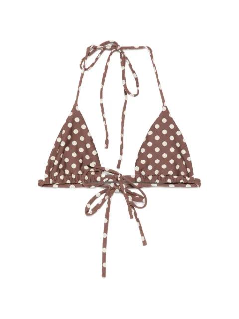 Vivian Emma polka dot bikini top by MONTCE