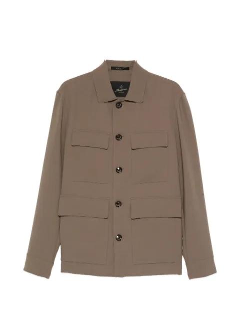 button-fastening flap-pockets jacket by MONTECORE