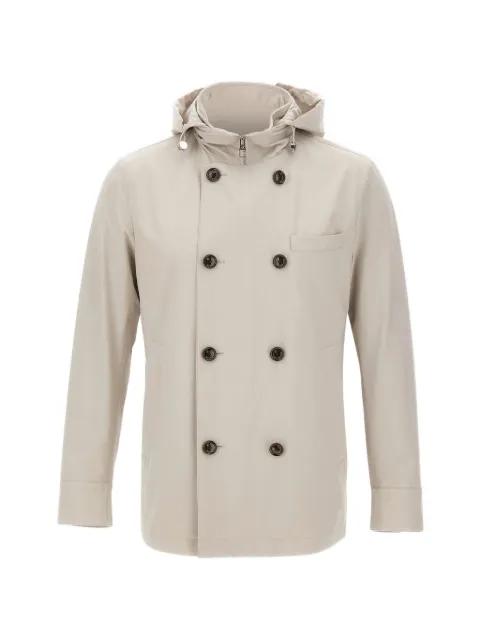 double-breasted hoodied jacket by MONTECORE