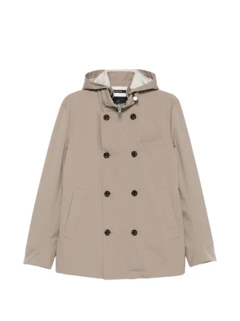 double-breasted hoodied jacket by MONTECORE