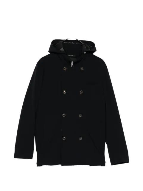 double-breasted hoodied jacket by MONTECORE