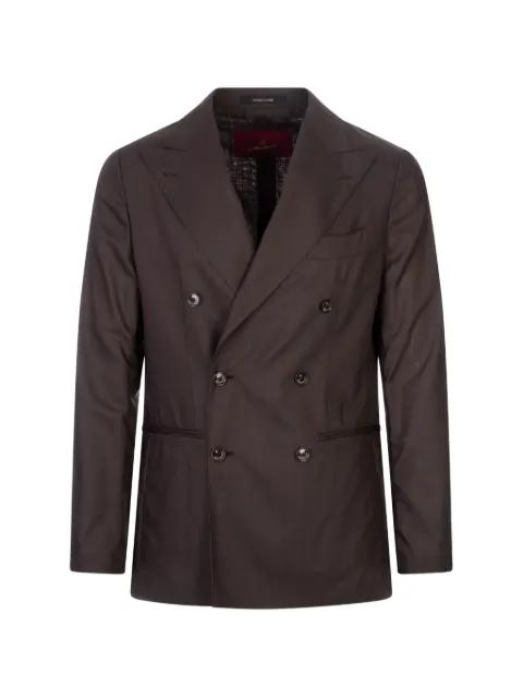 double-breasted peak-lapel blazer by MONTECORE