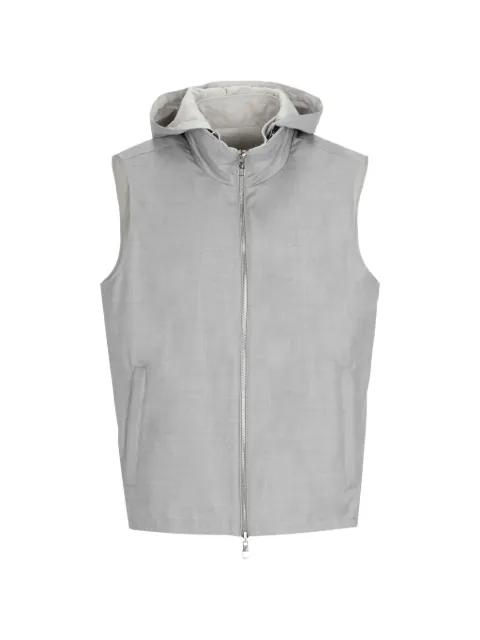 hoodied gilet by MONTECORE