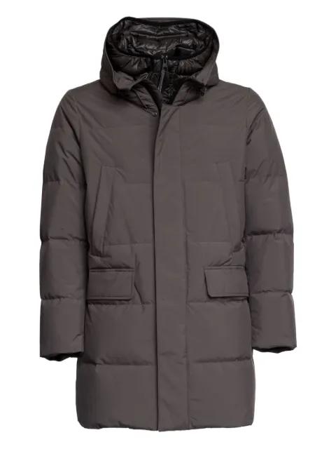 hoodied padded parka coat by MONTECORE
