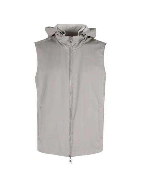 hoodied zip gilet by MONTECORE