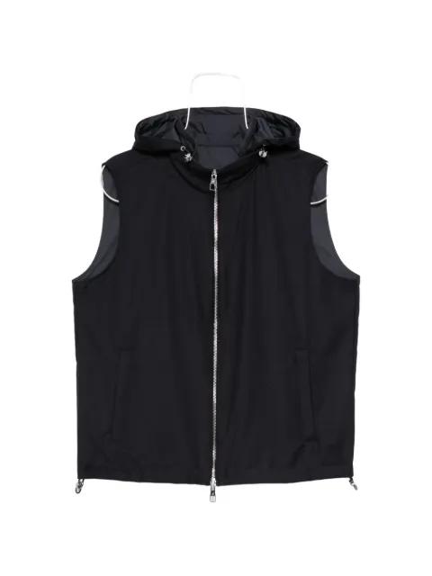 hoodied zip gilet by MONTECORE
