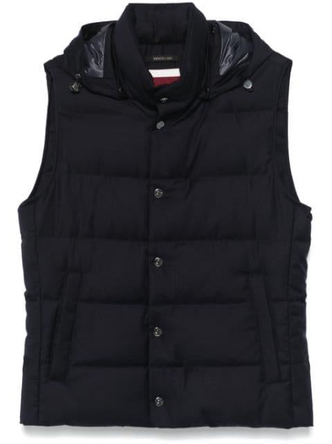 wool padded vest by MONTECORE
