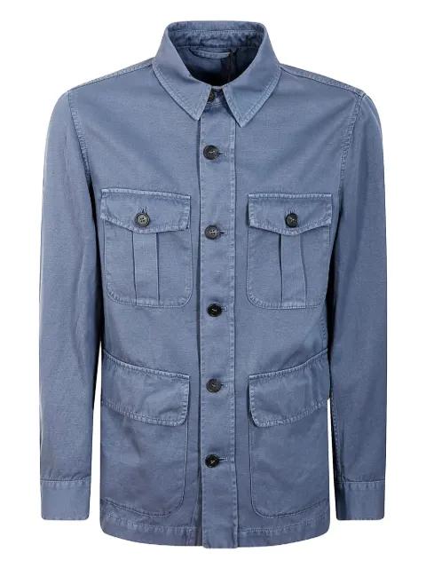 button-fastening pocket jacket by MONTEDORO