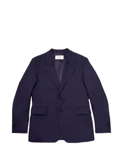 blue single-breasted suit by MOOD