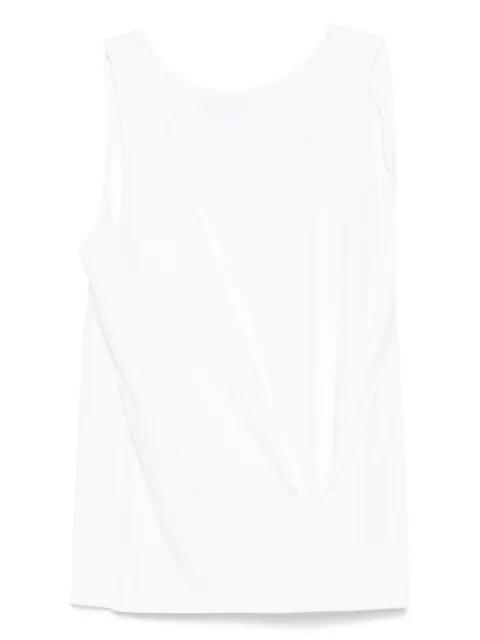 cutting draped sleeveless top by MOOHONG