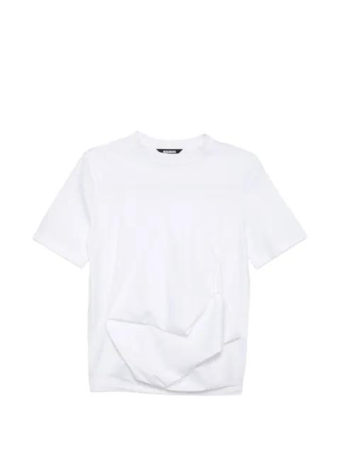 front draped t-shirt by MOOHONG