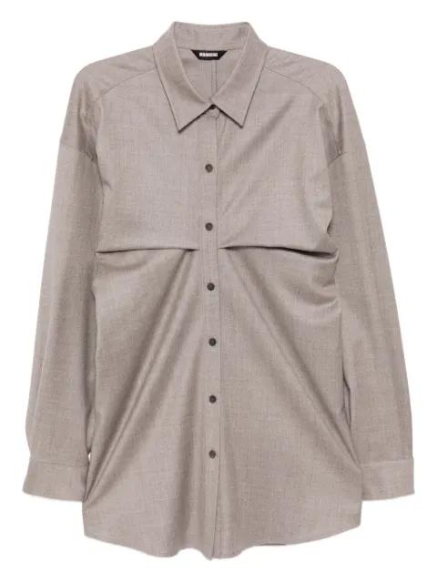 pleated shirt by MOOHONG