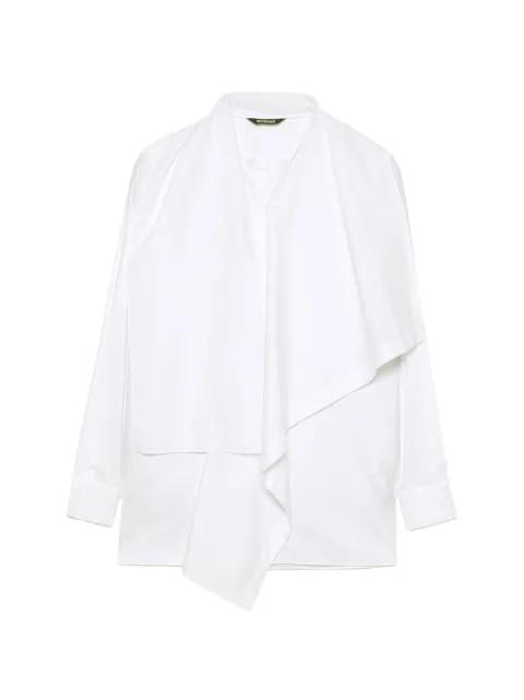 shall-collar layered shirt by MOOHONG